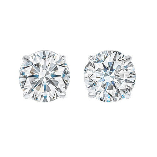 GIA CERTIFICATE Casual Lab Grown Diamond Studs 10 Carats Basket Setting Gold Earrings