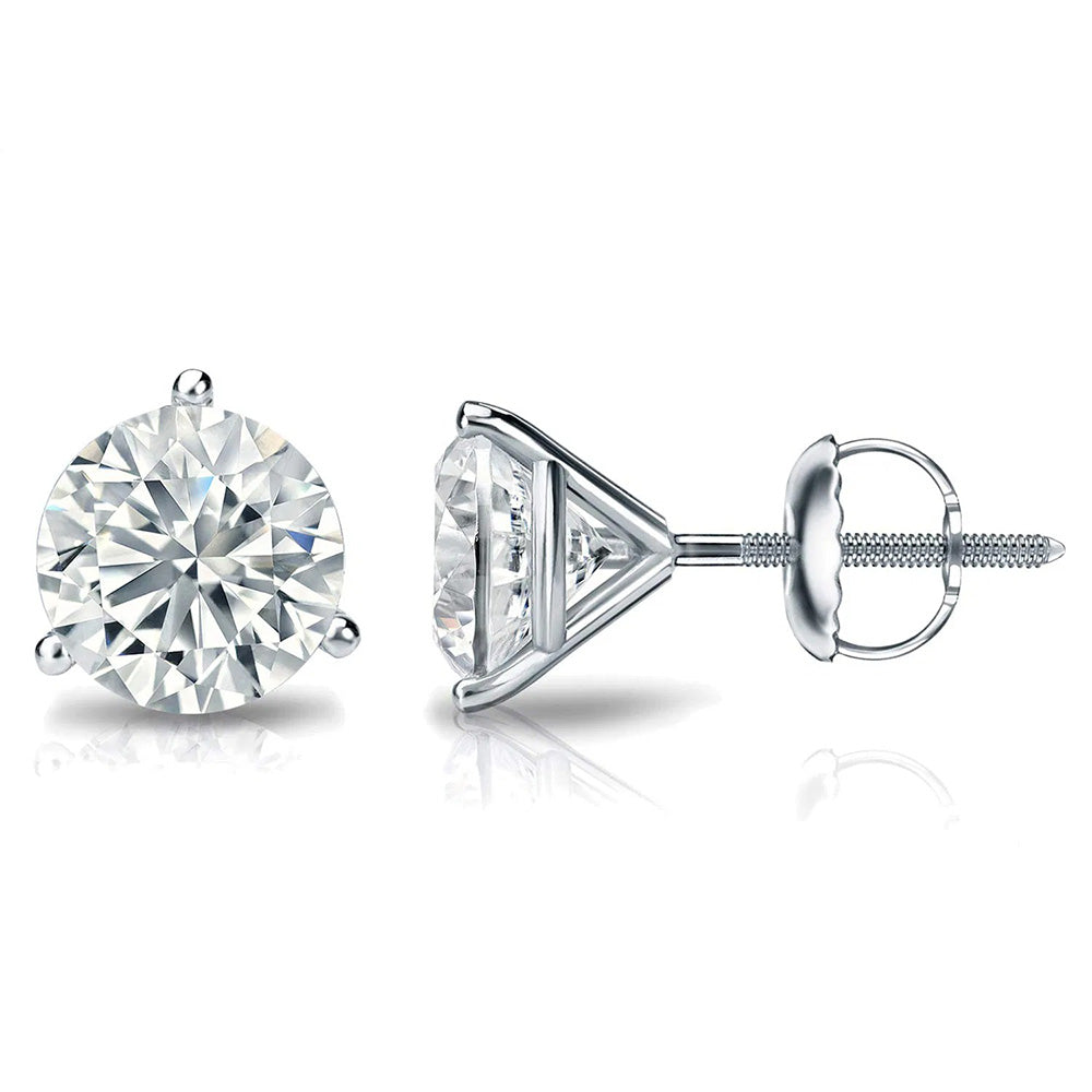 GIA CERTIFIED Big 10 Carat Lab Grown Diamond Stud Earrings