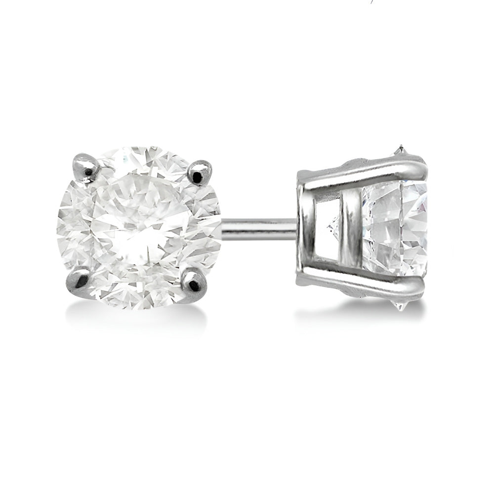 GIA CERTIFIED Big 5 Carat Lab Grown Diamonds Stud Earrings White Gold New