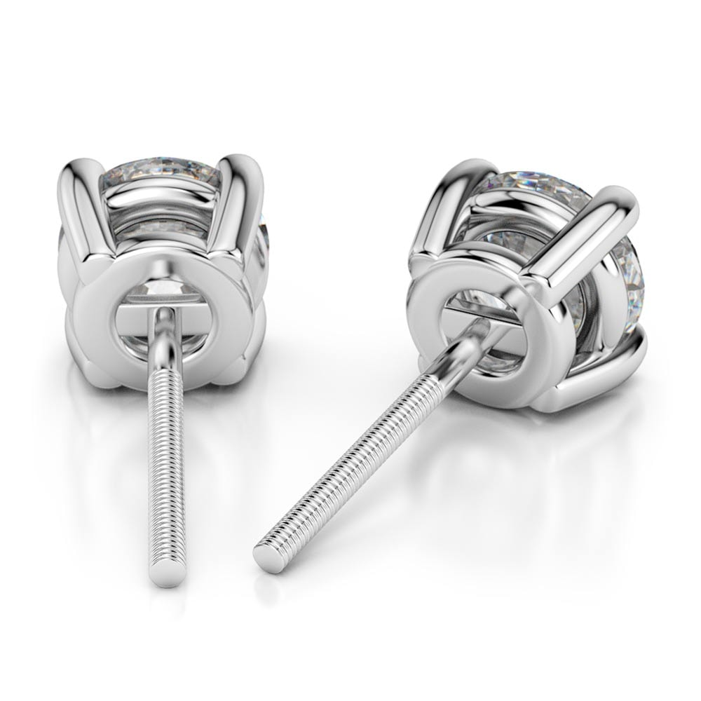 GIA CERTIFIED Lab Grown Diamond Women Stud Earrings 4 Carats White GoldGIA CERTIFIED Lab Grown Diamond Women Stud Earrings 4 Carats White Gold