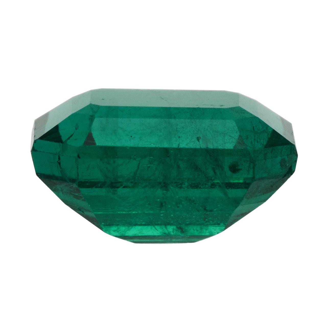 4.57 carats GIA certified Natural Green Transparent Emerald GIA octagon real genuine