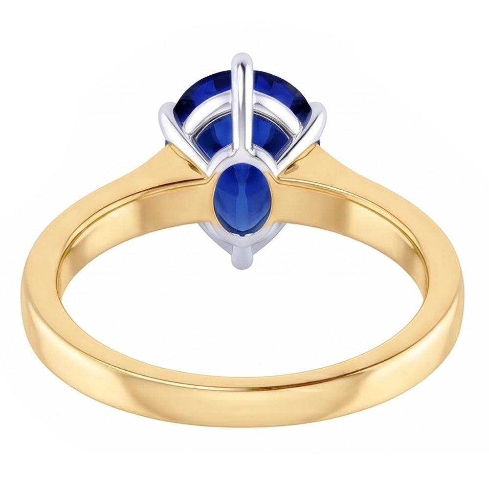 Gemstone Jewelry Ceylon Sapphire Ring Channel Set Natural Earth Mined Diamonds 4 Carats