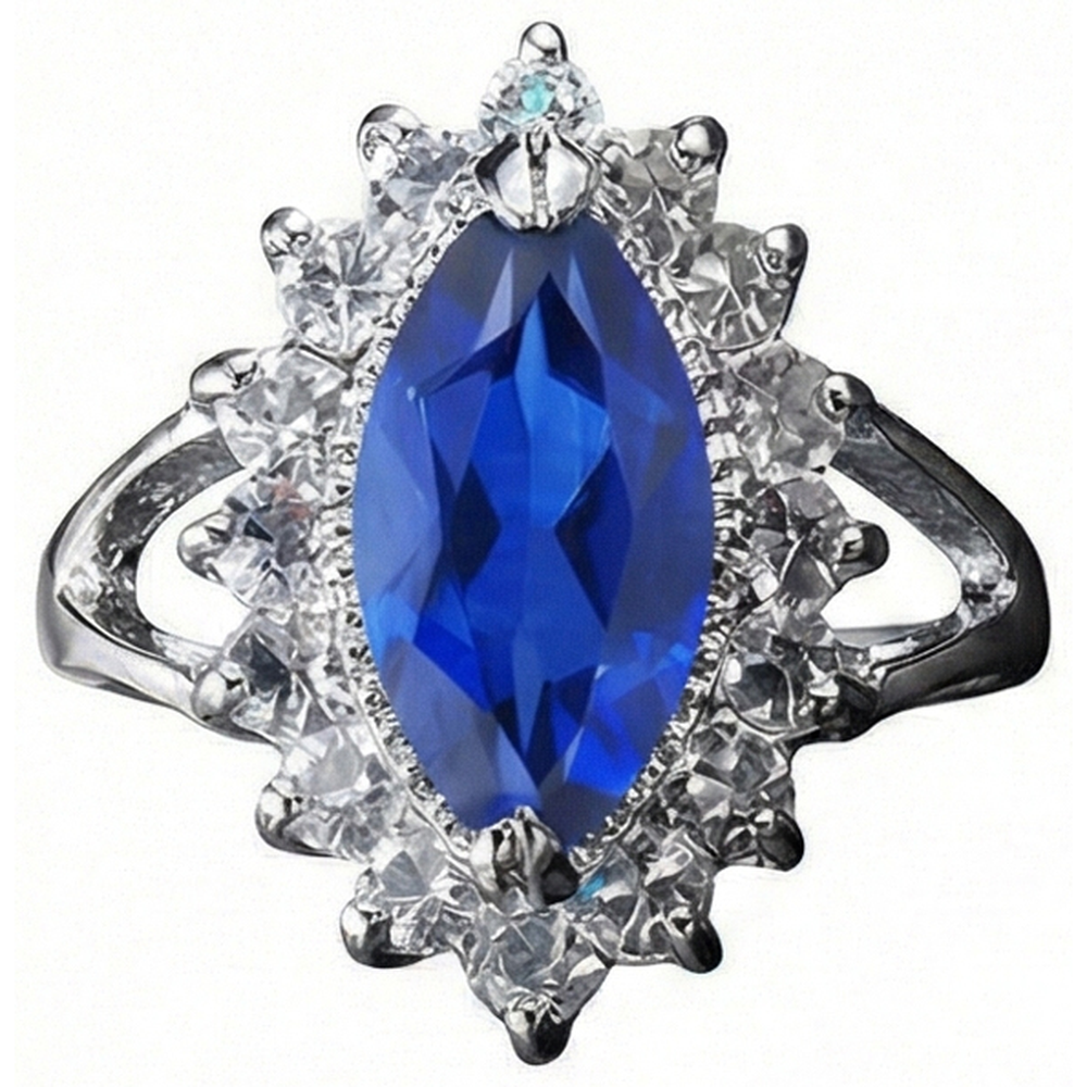 IGI CERTIFIED Lab Grown Marquise Sapphire Expensive Ring
