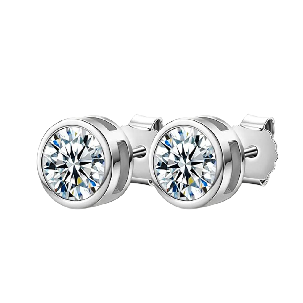 Gorgeous 3 Carats Lab Grown Diamond Studs GIA CERTIFIED Women Earring Gold White 14K