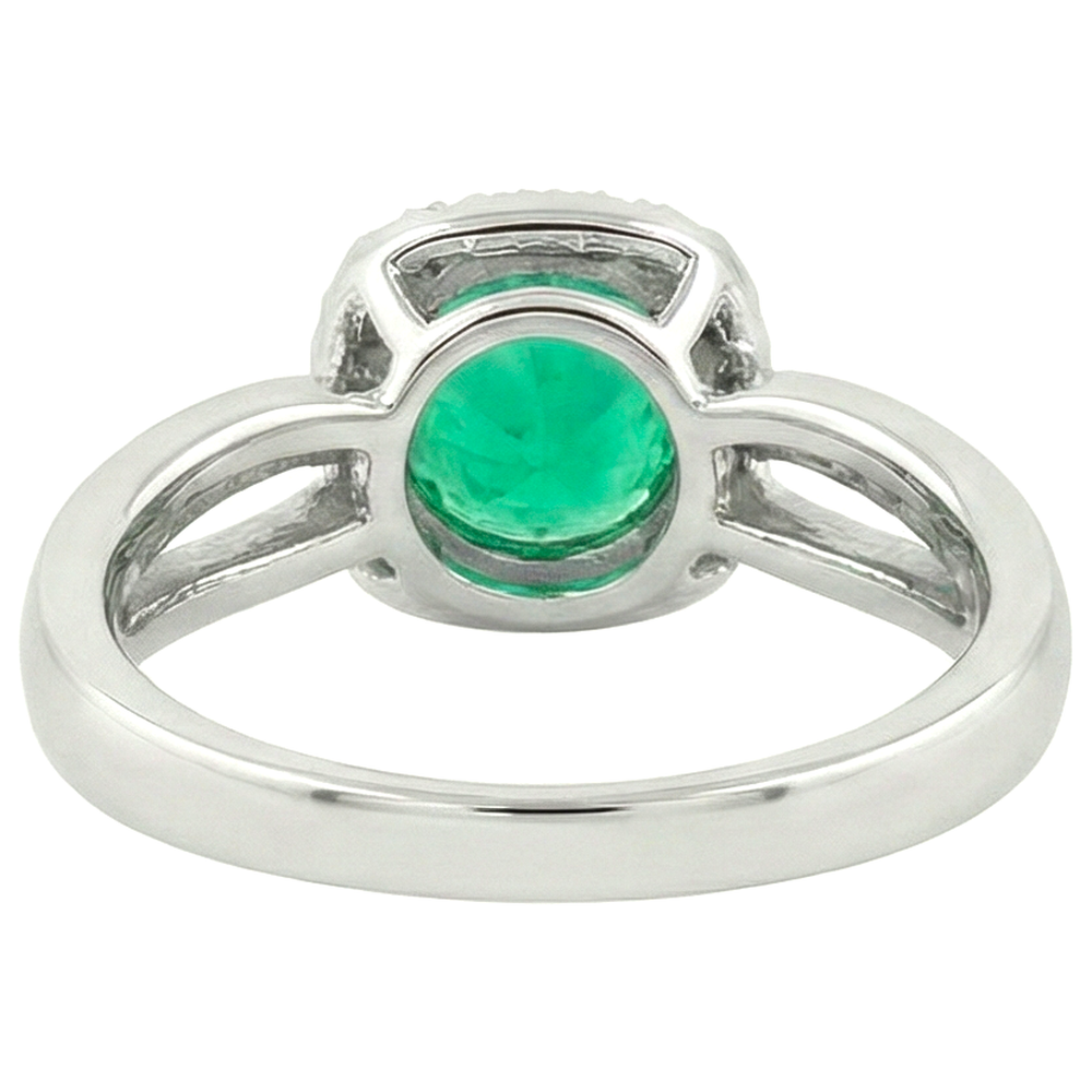 Natural Real ( Not Lab Grown ) Green Emerald GIA Ring Trendy Designer Unique Jewelry