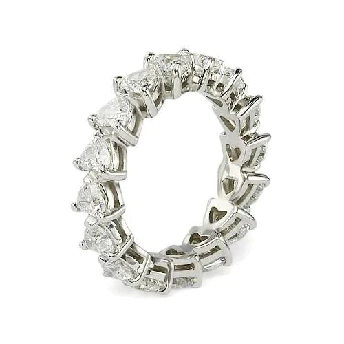 Heart Shaped Diamond Eternity Band
