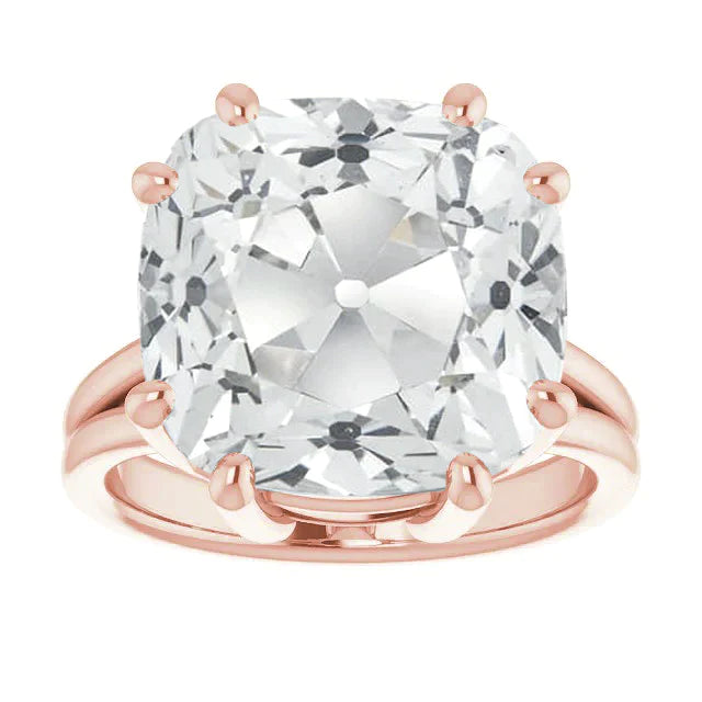 Huge 8 Carat Cushion Diamond Ring