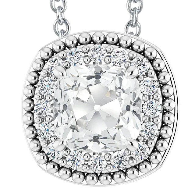 Huge Halo 9 Carat Diamond Pendant