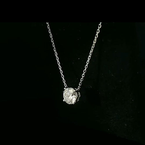 Huge Round GIA CERTIFIED 4 Carat Lab Grown Diamond Pendant Jewelry White Gold