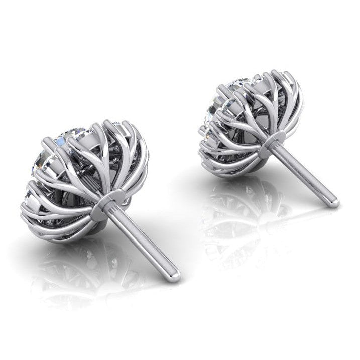 Ladies Diamond Studs With Jackets