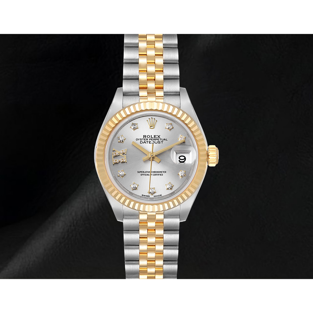 Ladies Rolex Datejust 28 mm Jubilee Bracelet Two Tone Watch 279173