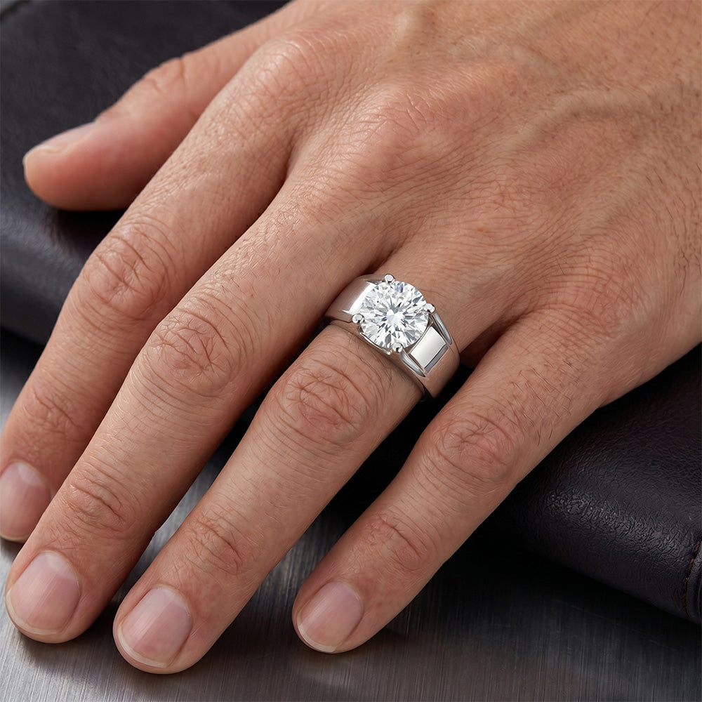 Men's Brilliant Diamond Gentleman's Ring 2.50 ct F/VS1 – 14K