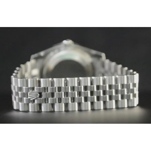 Men's Gents Watch Rolex Date Just Concealed Clasp Silver Dial Jubilee Band Hidden