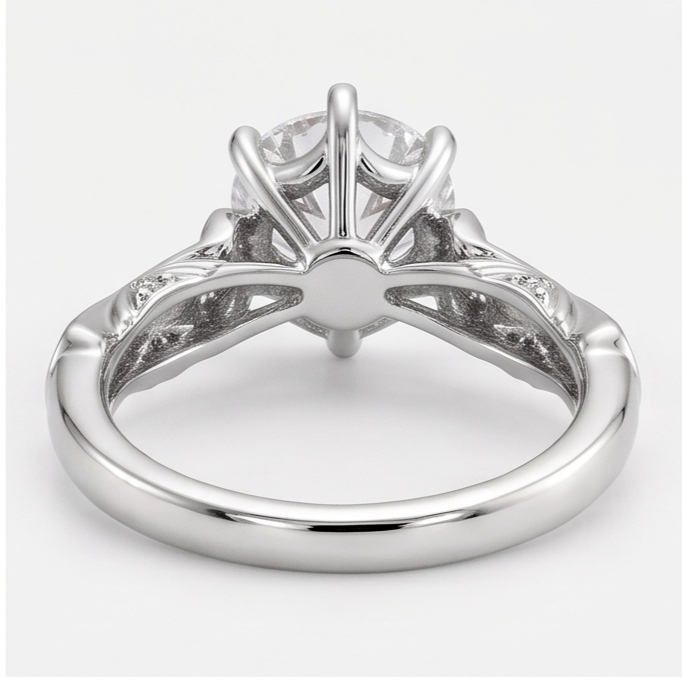 Natural Diamond Ring 1.75ct - White Gold 14K