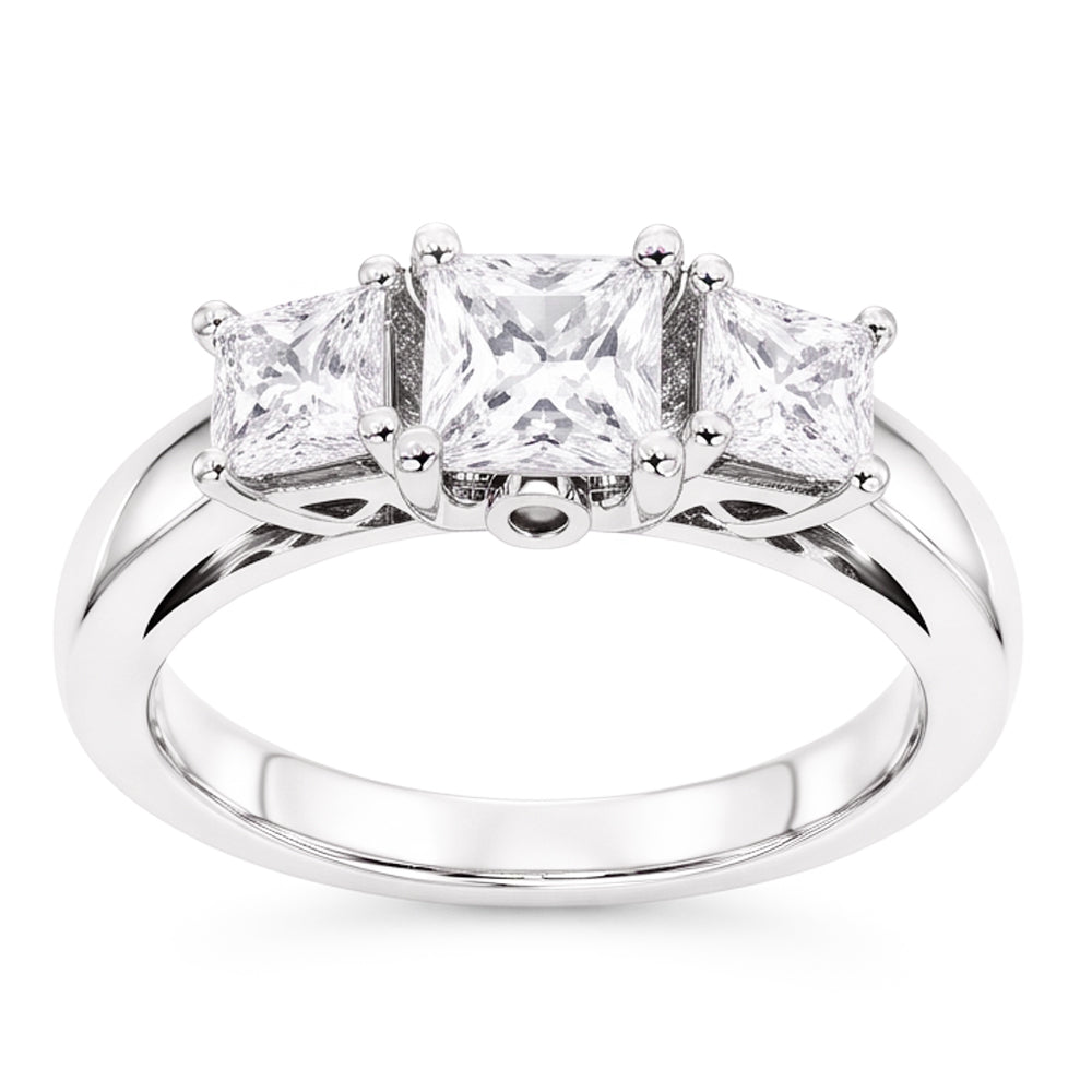 Natural Diamond Ring 2ct - White Gold 14K