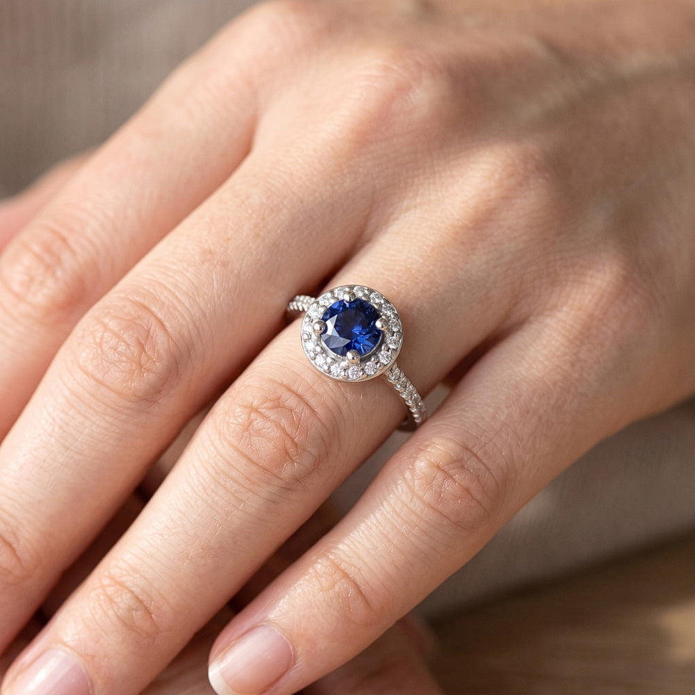 Natural Diamond Ring 2ct - White Gold 14K