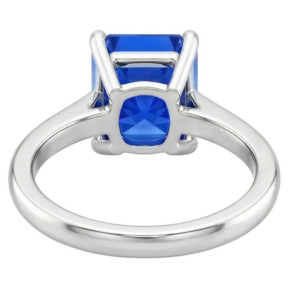 Natural Real ( Not Lab Grown ) 3ct Sapphire Radiant Cut Engagement Ring