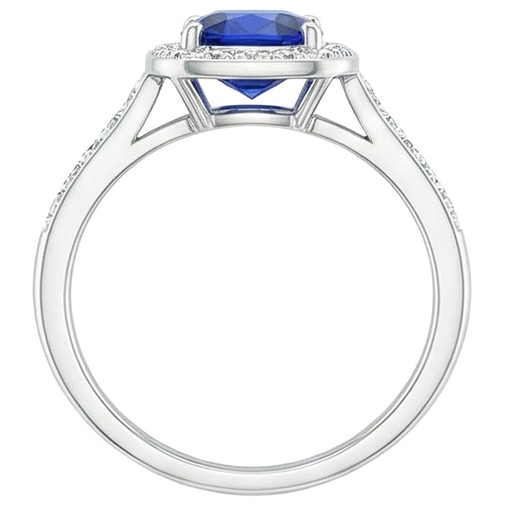 Natural Real ( Not Lab Grown ) Gold Women's Sapphire Engagement Ring