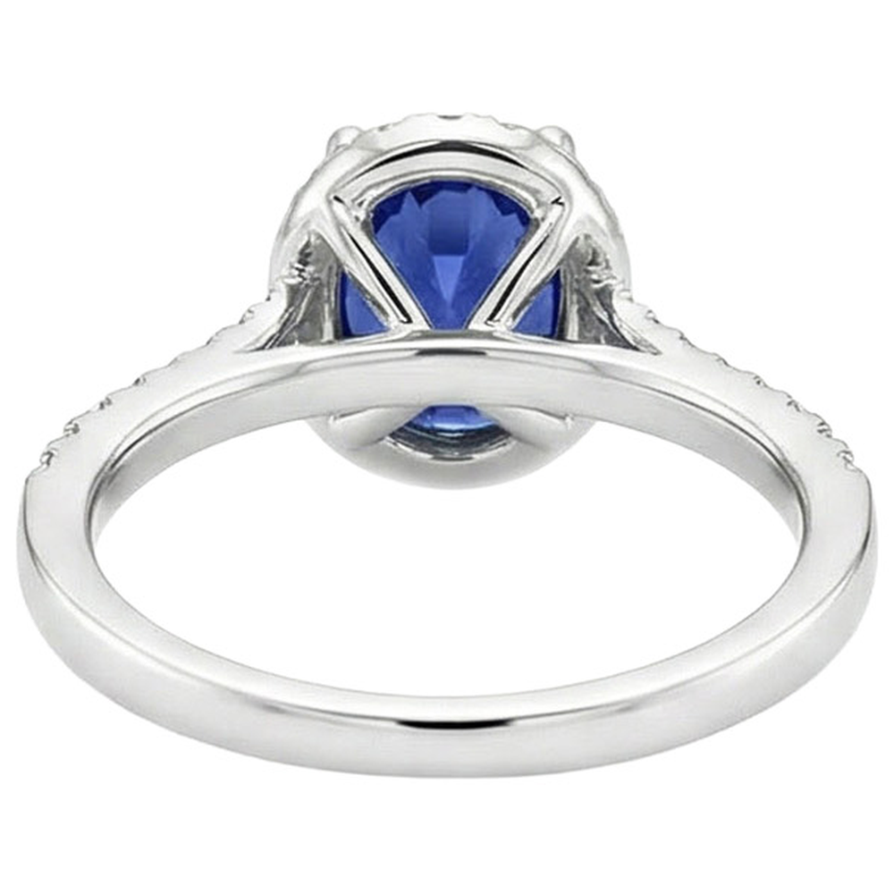 Natural Real ( Not Lab Grown ) Royal Sapphire Engagement Ring