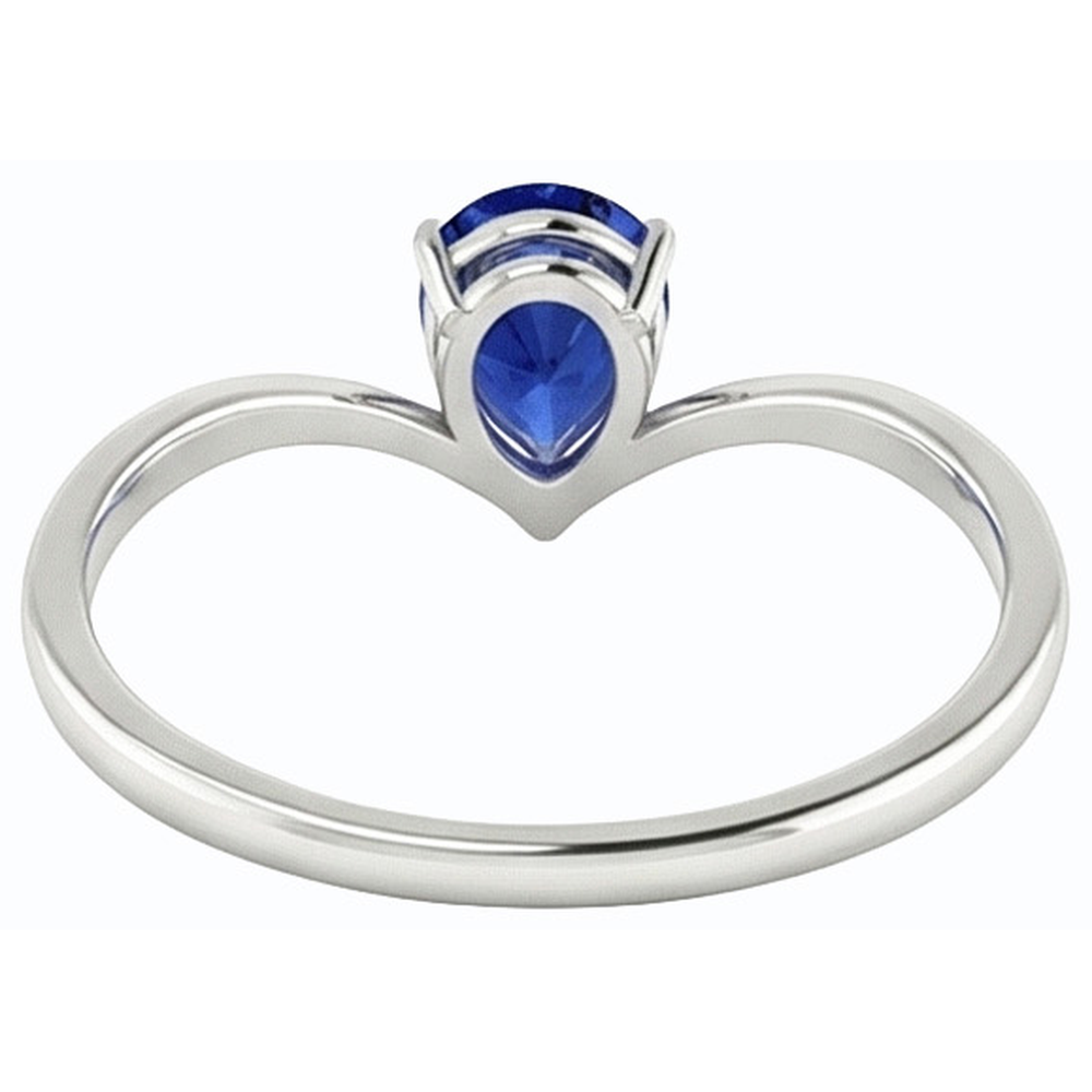 Natural Real ( Not Lab Grown ) Solitaire Ceylon Sapphire Engagement Ring 1.50 Carats Gold
