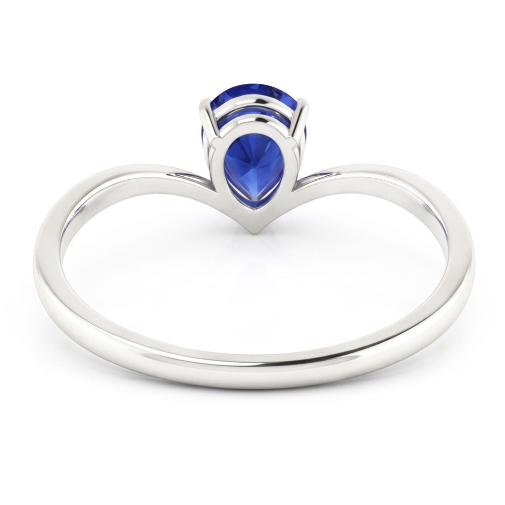 Natural Real ( Not Lab Grown ) Solitaire Ceylon Sapphire Engagement Ring 1.50 Carats Gold