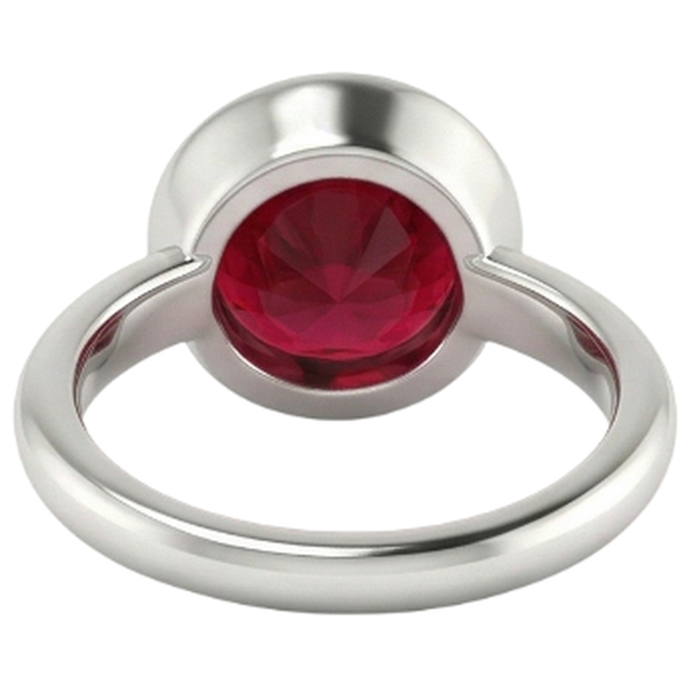 Natural Real ( Not Lab Grown ) Solitaire Ring 0.75 Carats Burmese Ruby Ladies Jewelry New