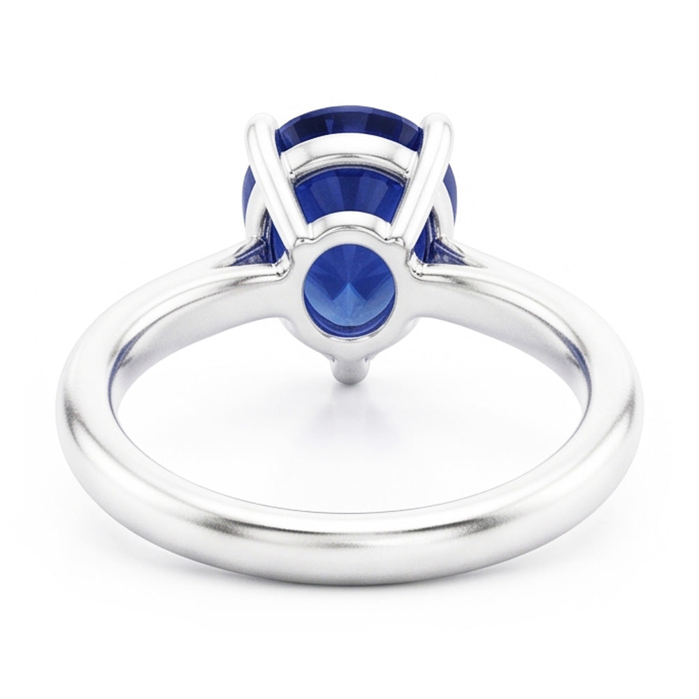 Natural Sapphire Ring 1.50ct - White Gold 14K