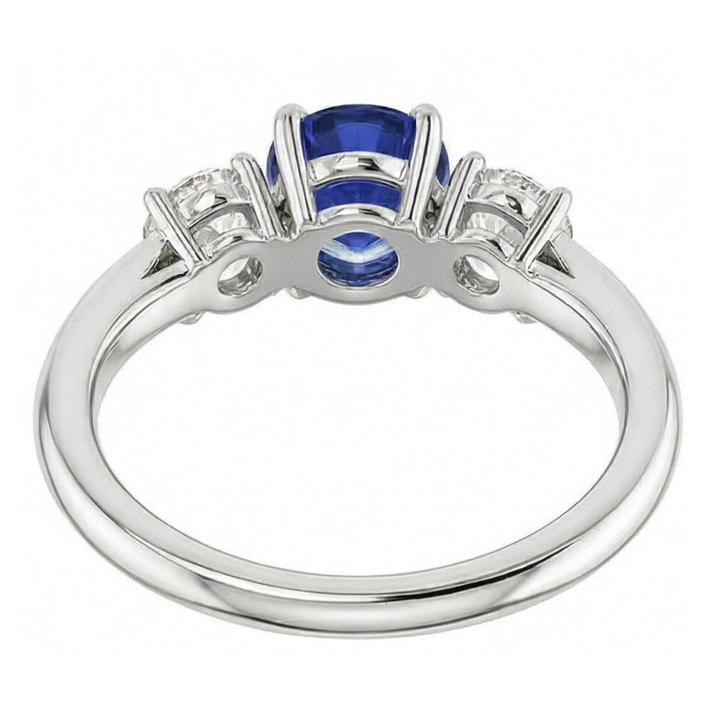 Natural Sapphire Ring 1.50ct - White Gold 14K