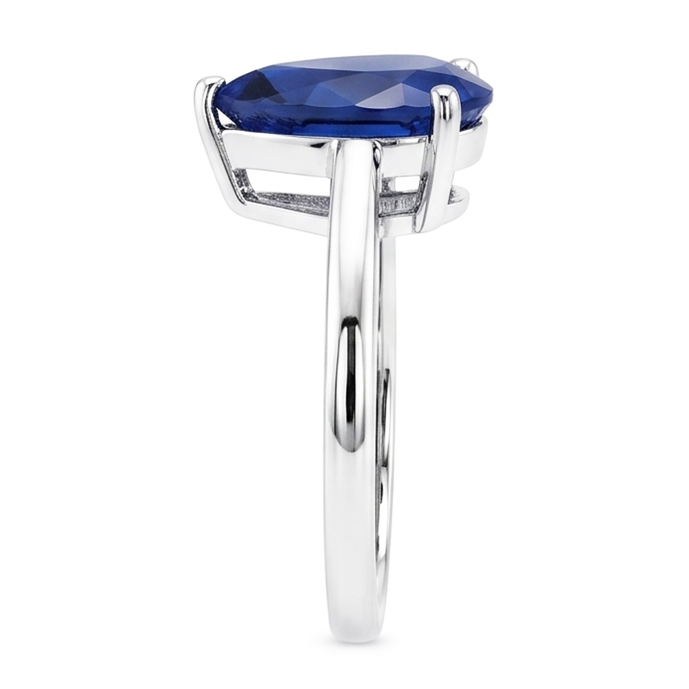 Natural Sapphire Ring 2ct - White Gold 14K
