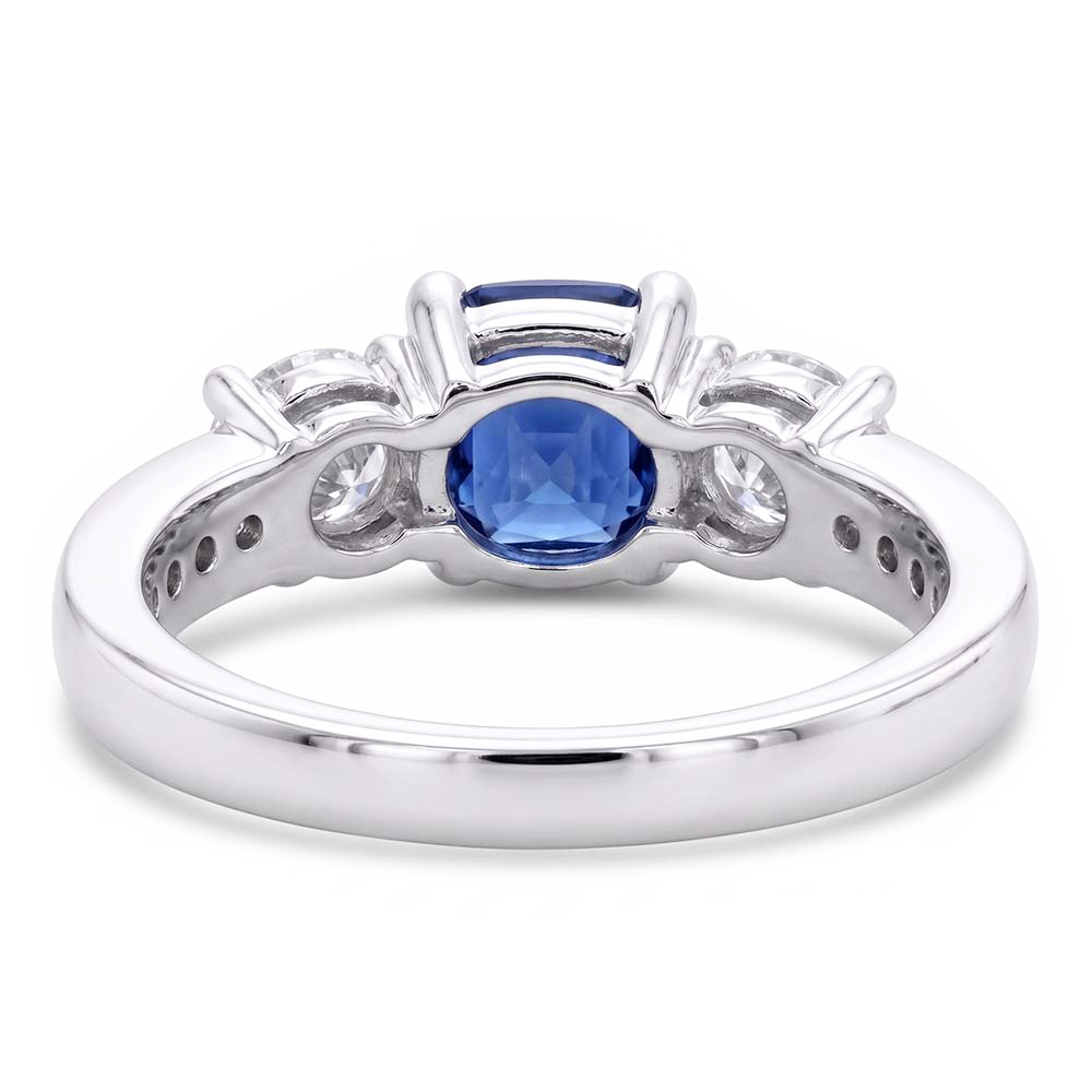 Natural Sapphire Ring 2ct - White Gold 14K