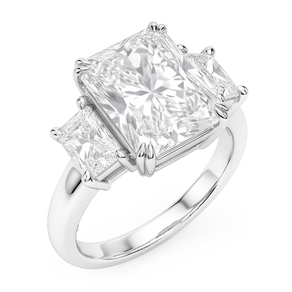 New 10 Carat Genuine Radiant Natural Real Diamond ( Not Lab Grown ) Ring