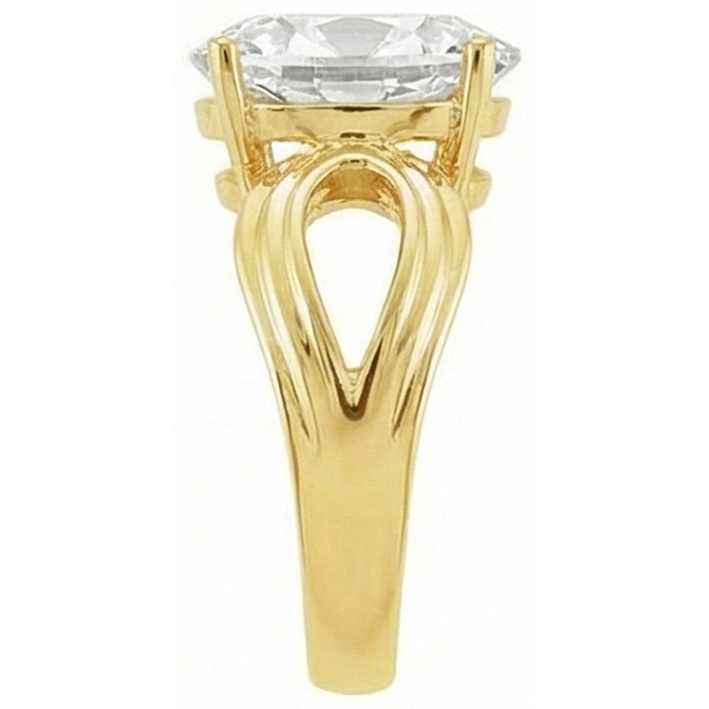 Oval Earth Mined Natural Real Diamond ( Not Lab Grown ) Old Cut Ring 5 Carats Yellow Gold