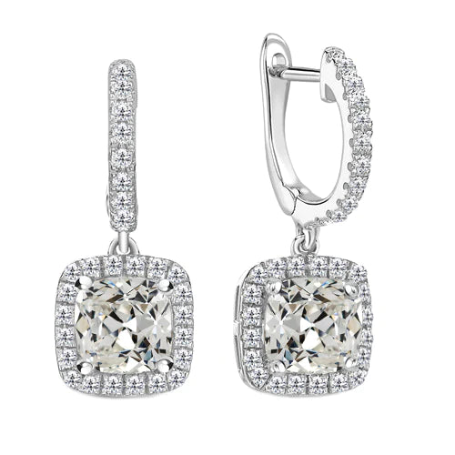 Pavoi Cushion Diamond Dangle Earrings