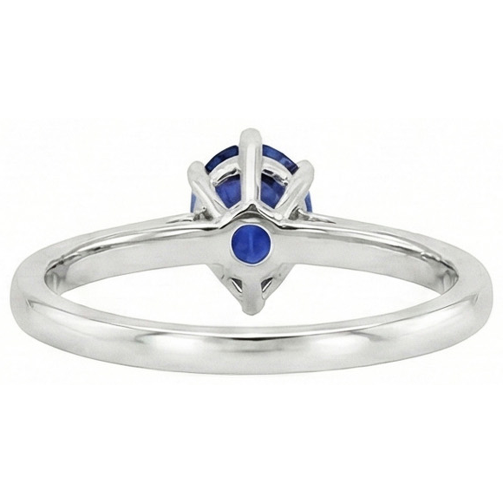 Natural Real ( Not Lab Grown ) Pear Blue Sapphire Solitaire Engagement Ring 1 Carat Gemstone Jewelry