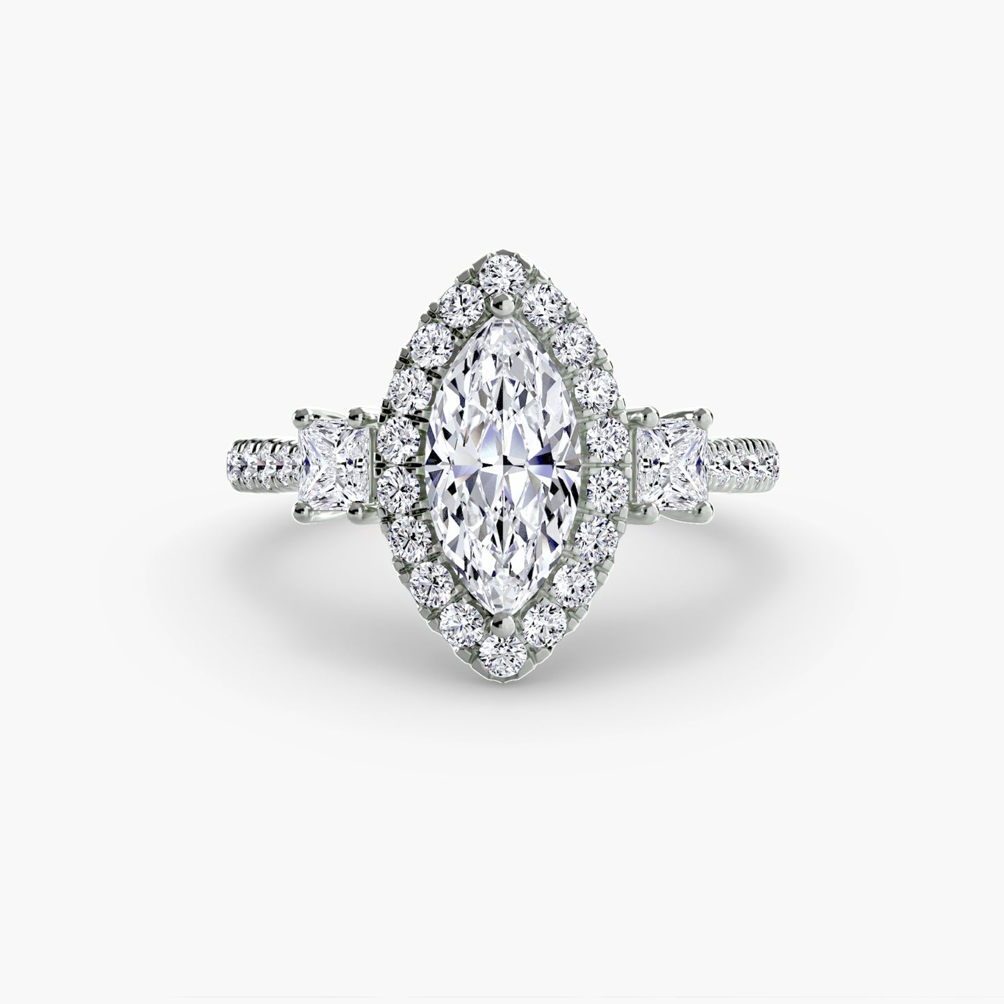 natural round diamond 0.69ct ring close up detail