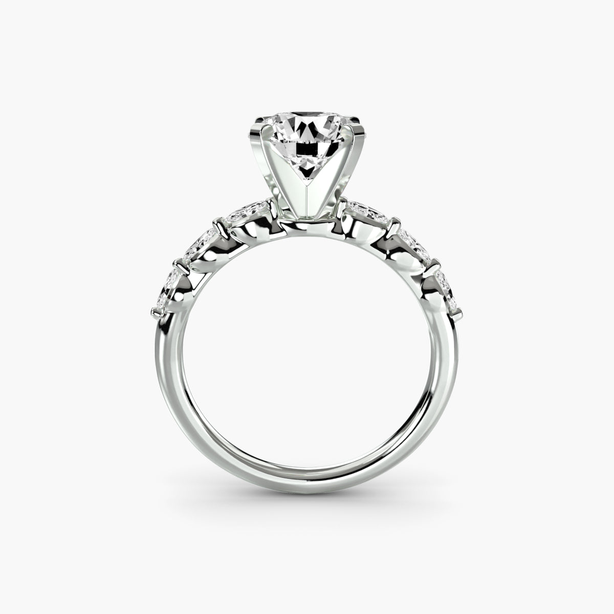natural round diamond 0.22ct other side angle