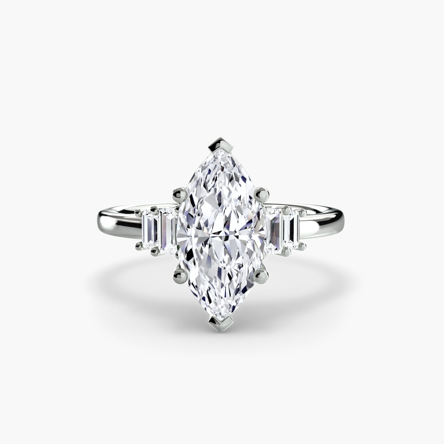 natural round diamond 0.17ct ring close up detail