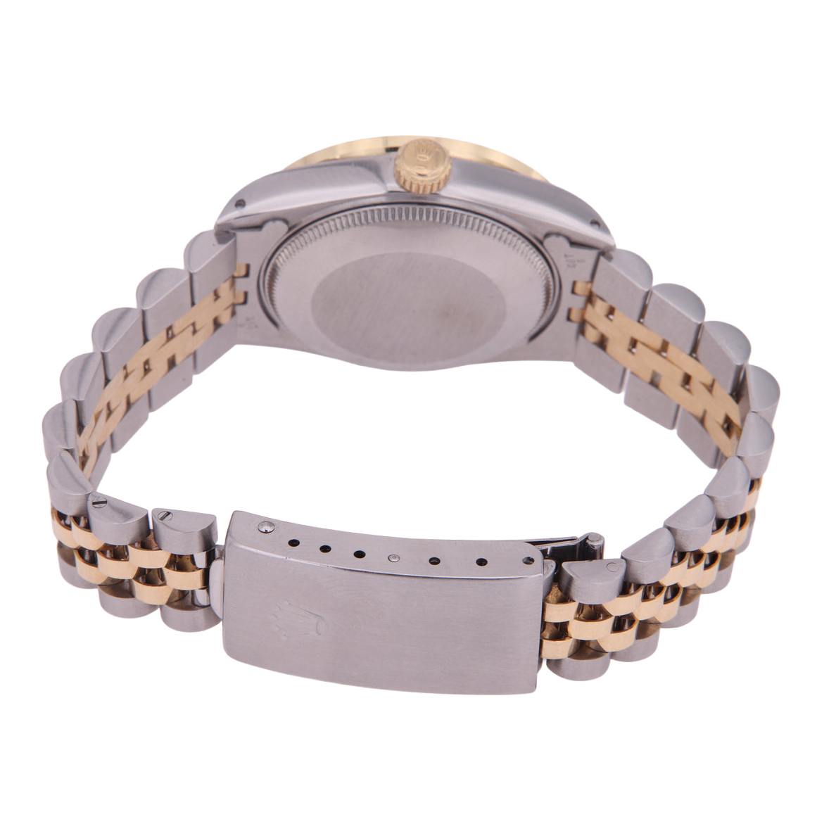 Rolex Datejust Midsize 31 mm Grey Mother of Pearl Diamond Dial Diamond Bezel Jubilee Bracelet Watch Ss & Gold