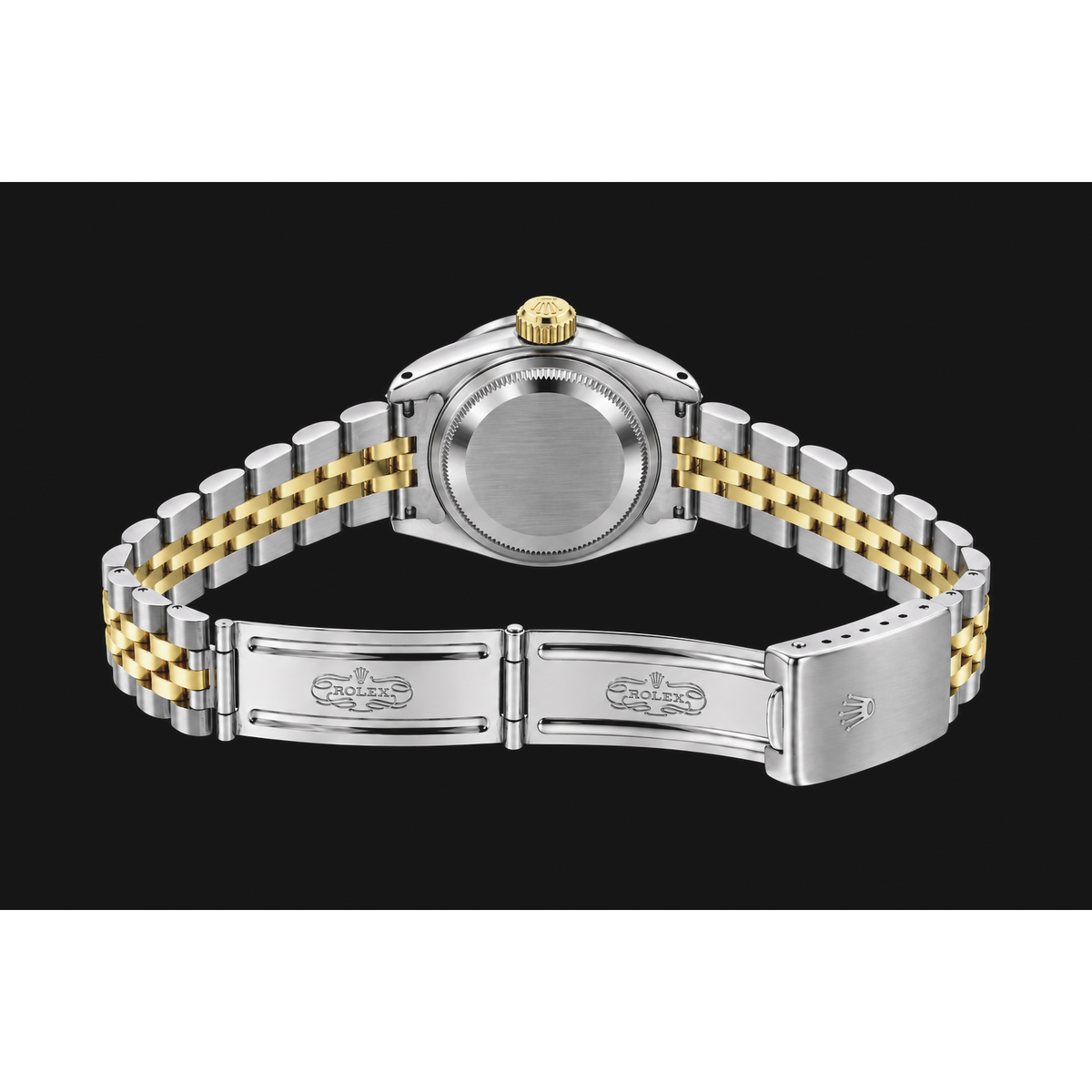 Rolex Datejust 6917 Lady 26mm White Mother Of Pearl Diamond Dial Two Tone Watch
