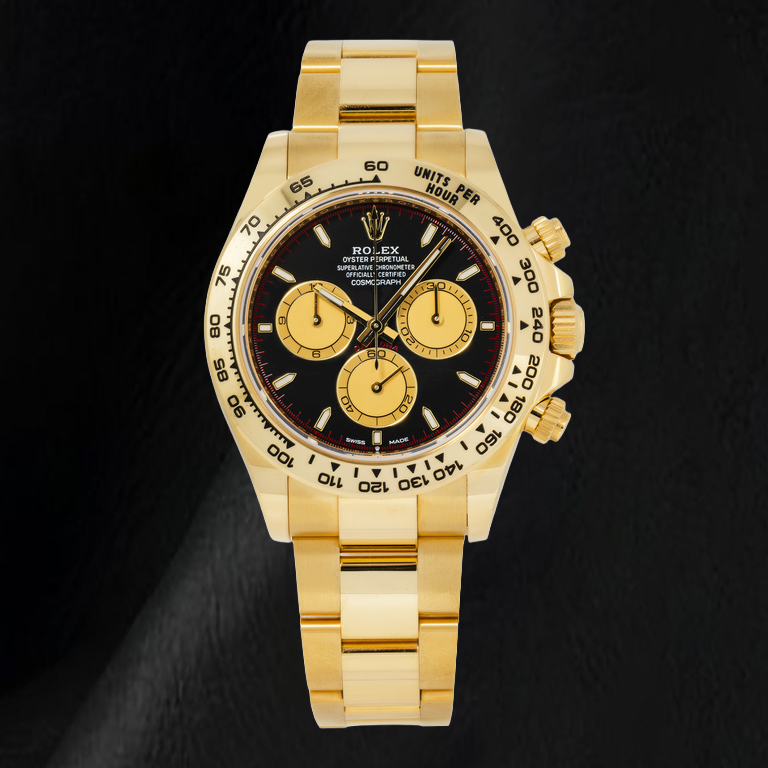Rolex Cosmograph Daytona 126508 40mm Black Dial Yellow Gold Watch