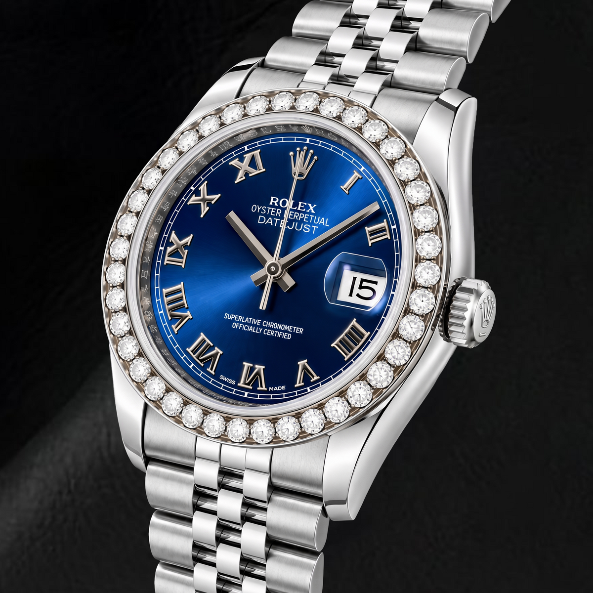 Rolex Datejust 116200 36mm Blue Roman Dial Stainless Steel Watch