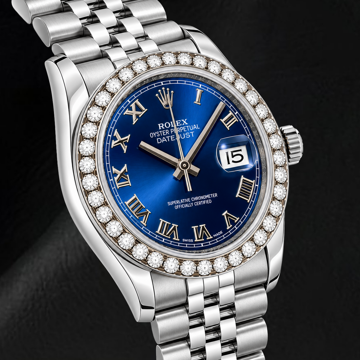 Rolex Datejust 116200 36mm Blue Roman Dial Stainless Steel Watch