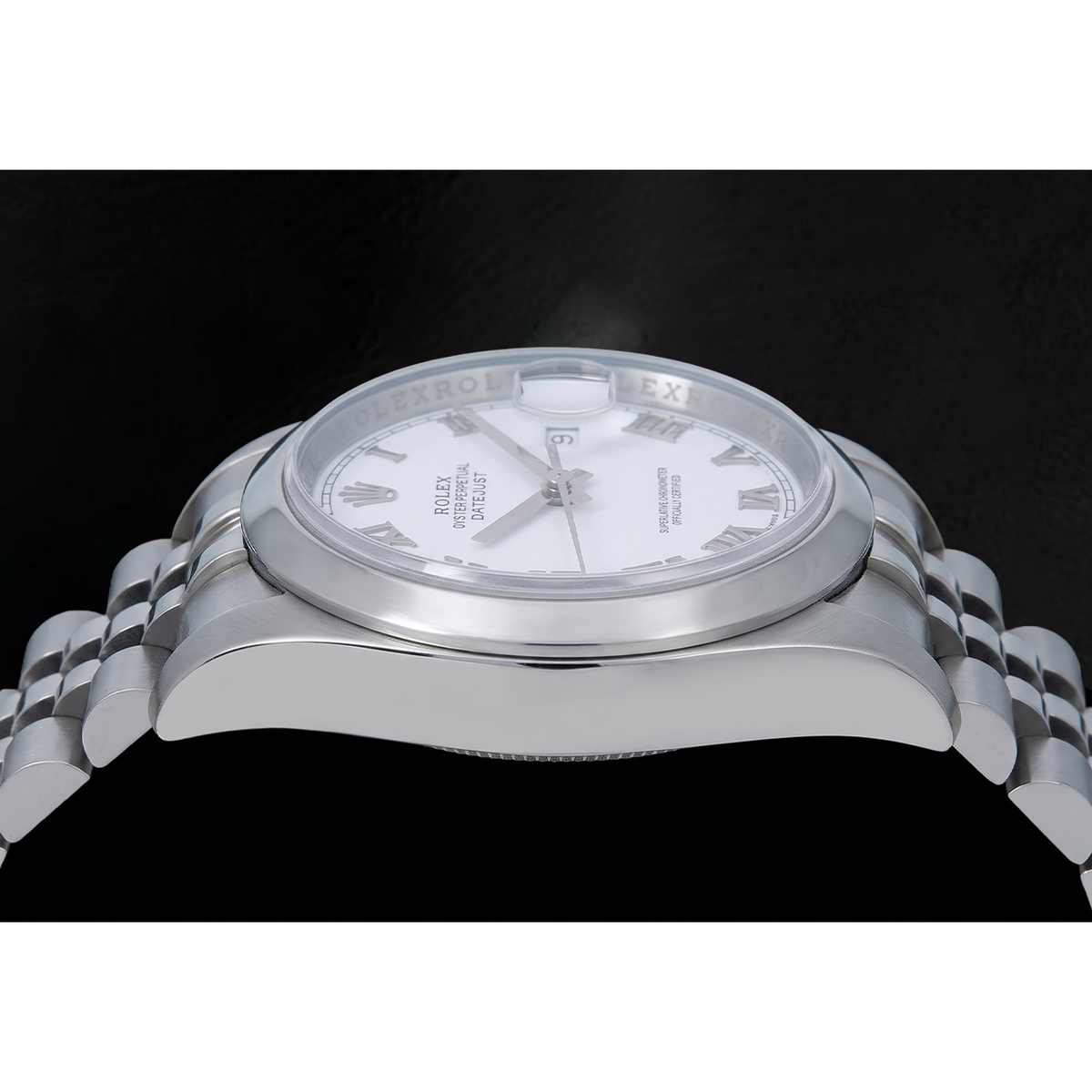 Rolex Datejust 116200 36mm White Roman Dial Stainless Steel Watch