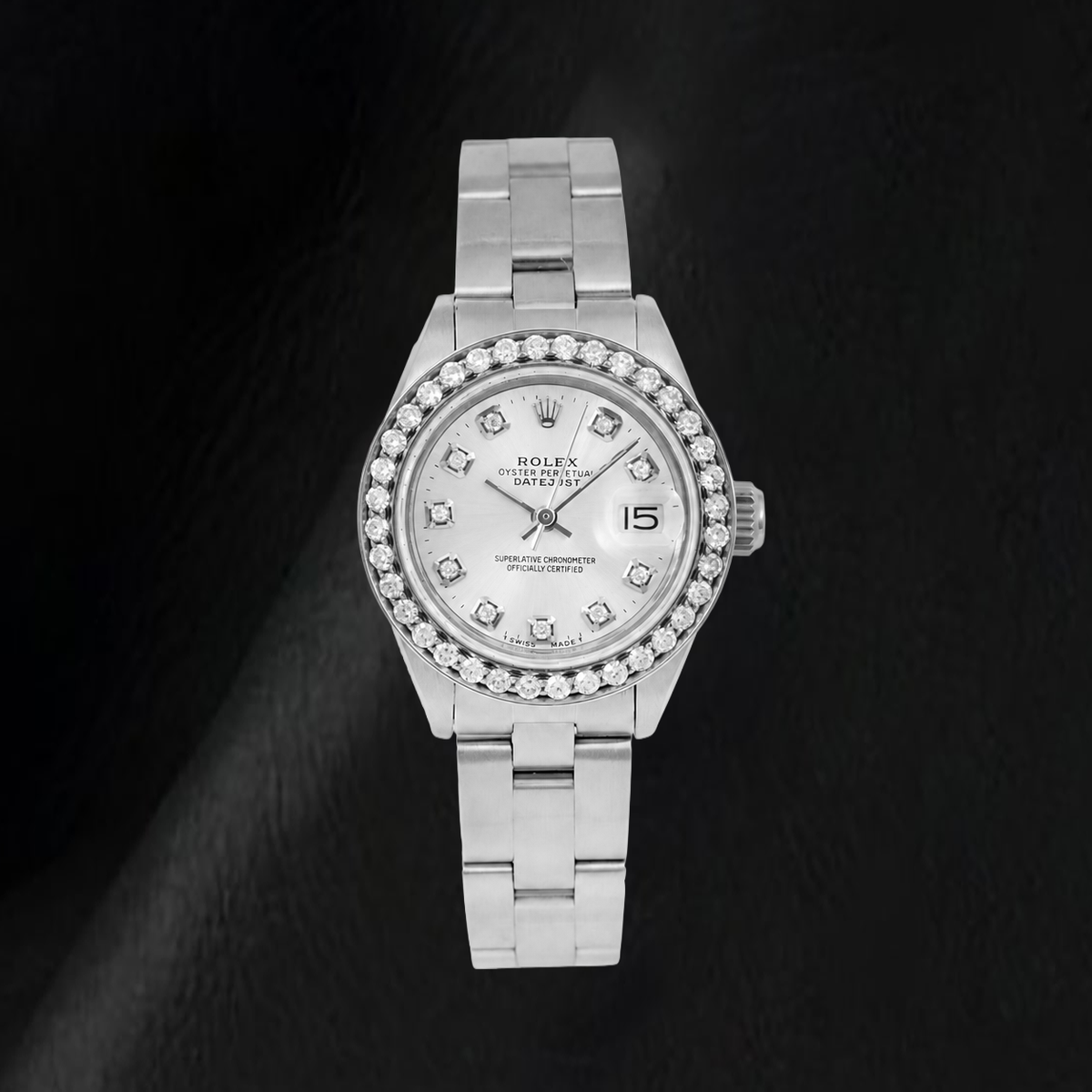 Rolex Datejust 26MM 69160 Silver Diamond Dial Stainless Steel Watch