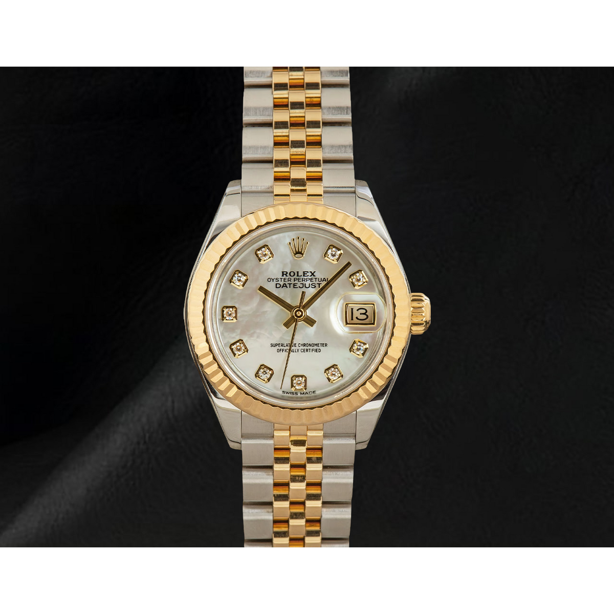Rolex Datejust 279173 Mother of Pearl Diamond Dial 28 mm Women Watch