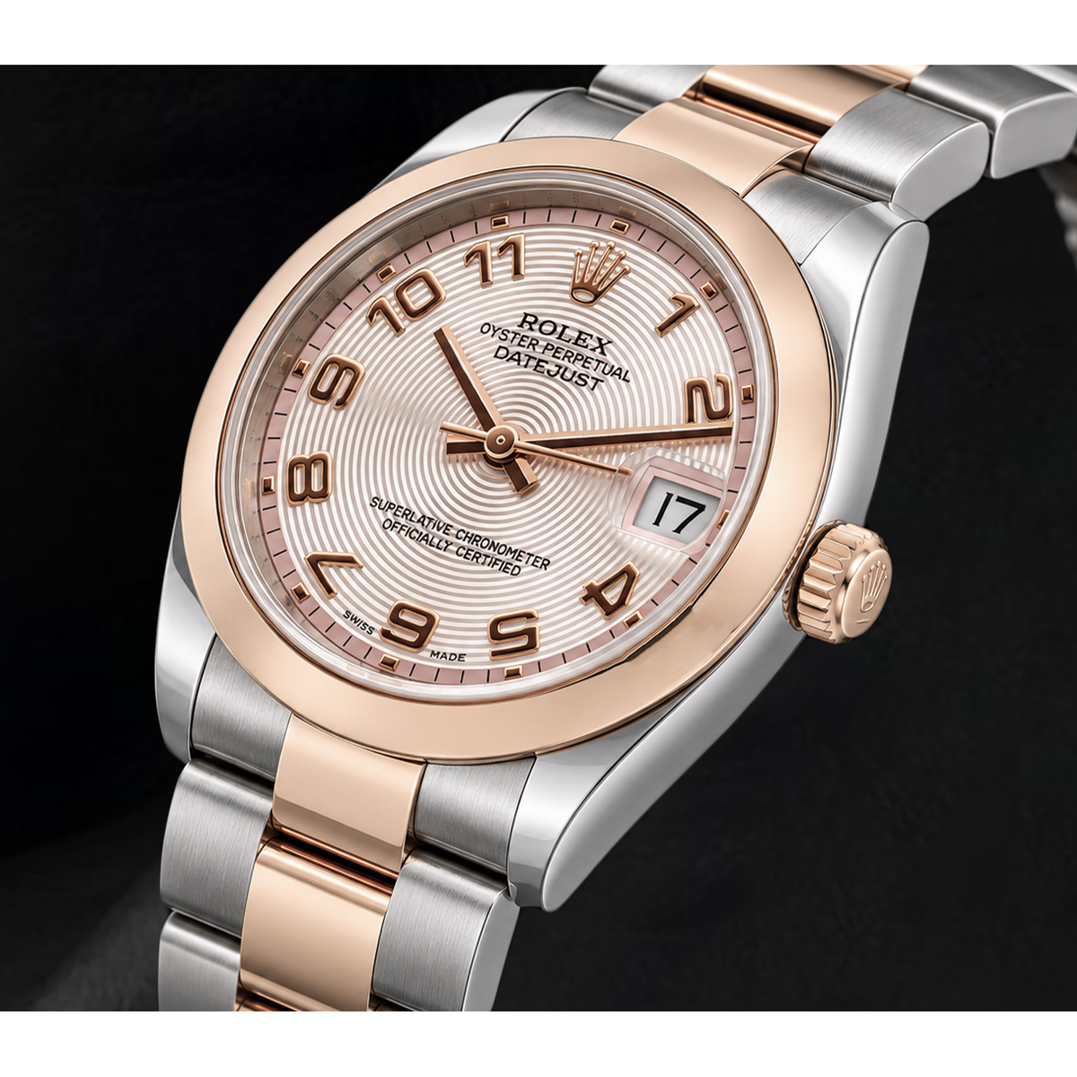 Rolex Datejust 31mm 178241 Pink Arabic Dial Two Tone Watch