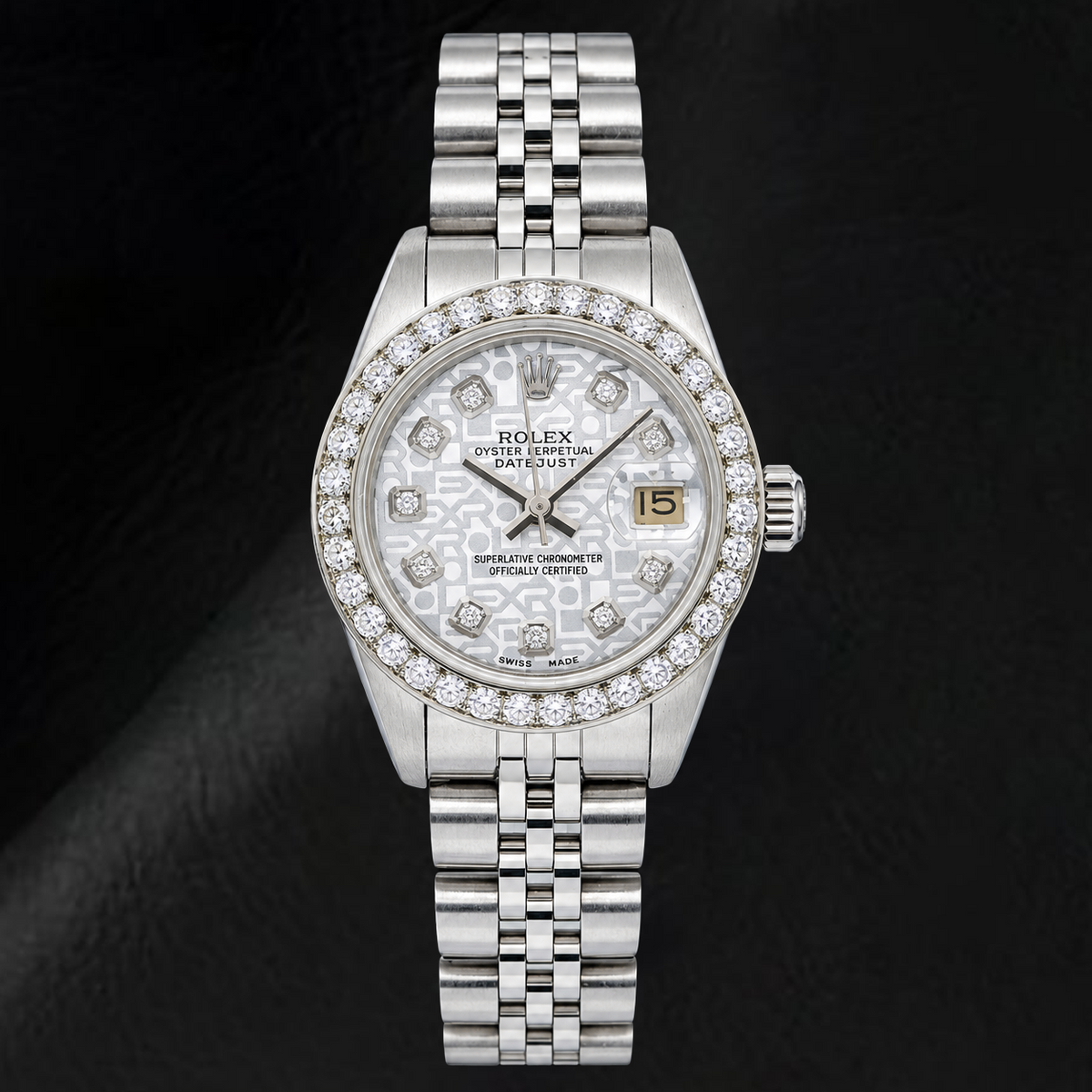 Rolex Datejust 6916 26mm Silver Jubilee Diamond Dial Stainless Steel Watch