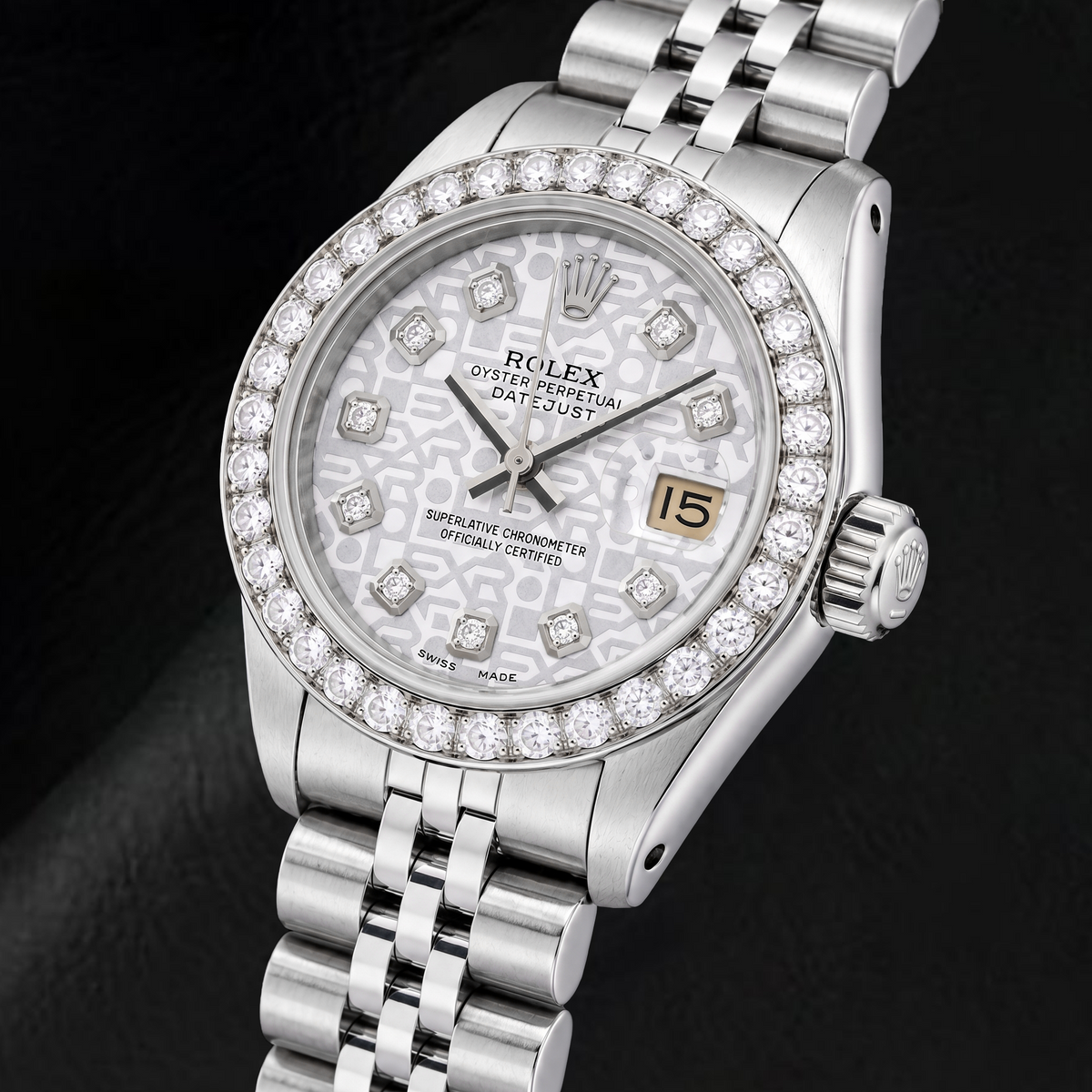 Rolex Datejust 6916 26mm Silver Jubilee Diamond Dial Stainless Steel Watch
