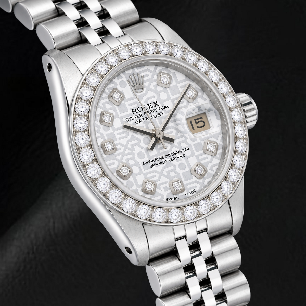 Rolex Datejust 6916 26mm Silver Jubilee Diamond Dial Stainless Steel Watch