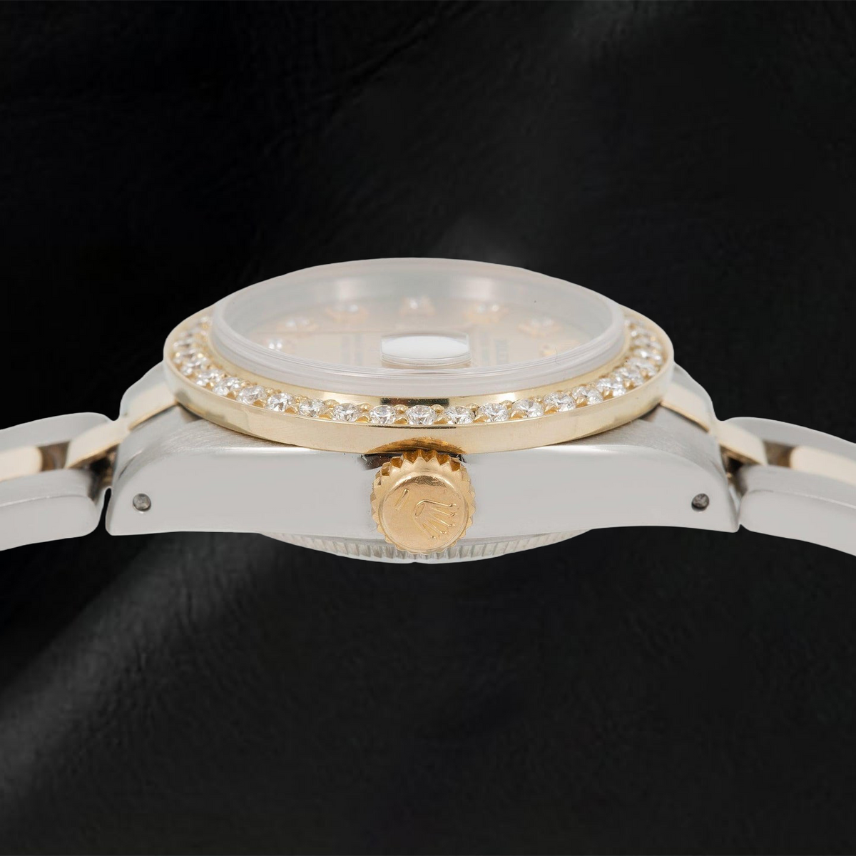 Rolex Datejust 6917 26mm Champagne Diamond Dial Two Tone Oyster Bracelet Watch